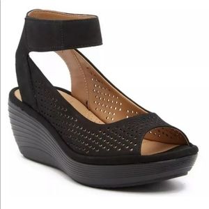 NEW Clarks Reedly Salene Wedge Sandal